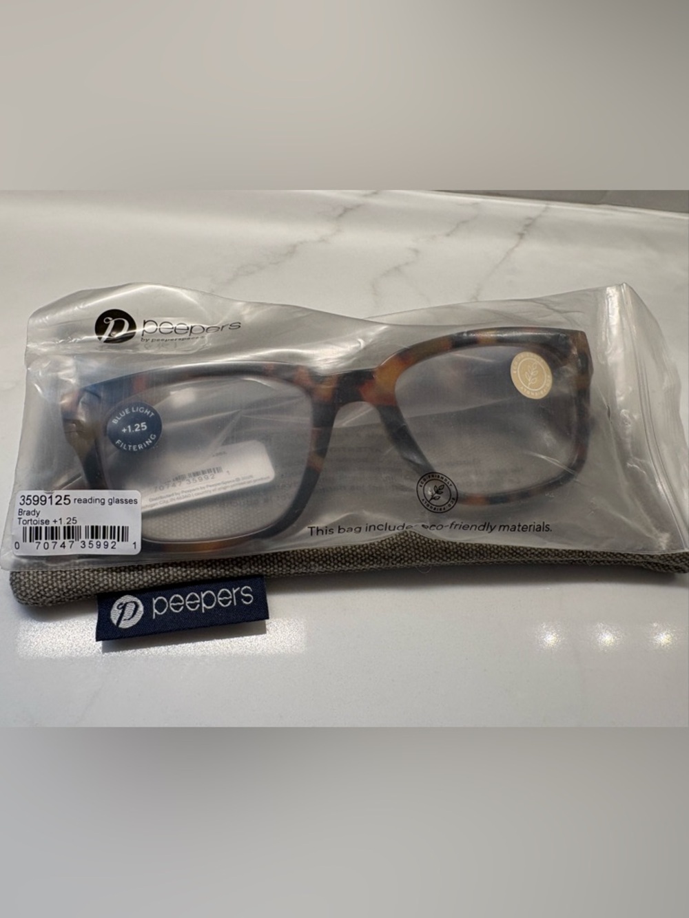 Peepers Women’s Tortoiseshell Reading Glasses +1.25 - Picture 2 of 2